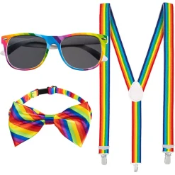 Accessoire setje regenboog pride