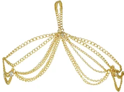 Arabische hoofdband ketting goud