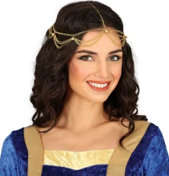 Arabische hoofdband ketting goud