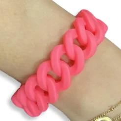 Armband neon roze