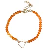 Armband Oranje met Hartje
