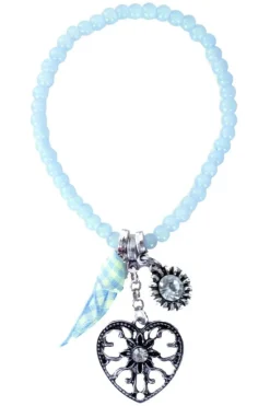 Armband tiroler kraaltjes blauw