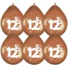 Ballonnen 12,5 jaar brons 6st