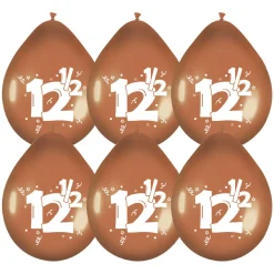 Ballonnen 12,5 jaar brons 6st