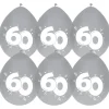 Ballonnen 60 jaar diamant 6st
