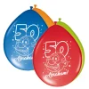Ballonnen Abraham Regenboog 8st