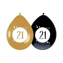 Ballonnen Festive Gold 6st