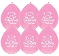Ballonnen geboorte baby 6 stuks