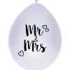 Balloons Mr & Mrs 30cm 6 pieces