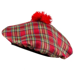 Baret Mrs Tartan rood