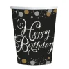 Bekers Happy Birthday Sparkling Celebration goud/zilver