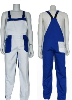 Bestex Tuinbroek Wit Blauw