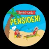 Bierviltjes Pensioen cartoon 6st