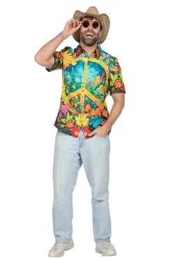 Blouse Hippie Peace Bloemen