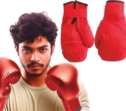 Bokshandschoenen set rood