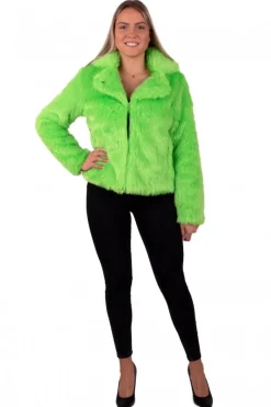 Bontjas neon kleuren dames