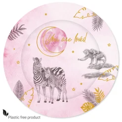 Borden baby safari pink 8st