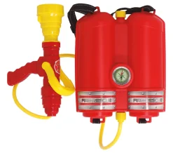 Brandweerman waterblusser