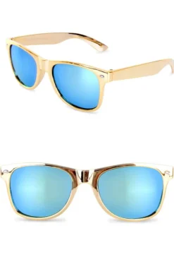Bril goud met spiegelglas