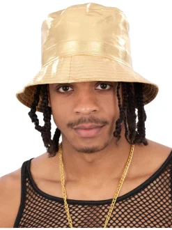 Bucket Hat Gold 90s
