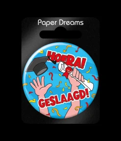 Button Geslaagd cartoon