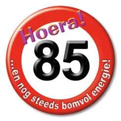 Button klein - leeftijden verkeersbord