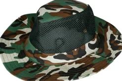 Camouflage hoed met gaas