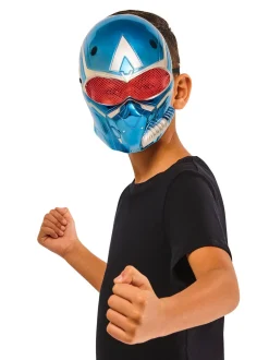 Captain America Metallic Masker