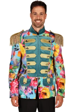 Carnavalsjas Color King Flower heren