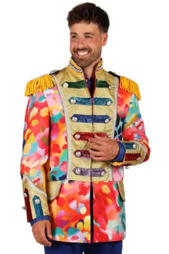 Carnavalsjas Color Paint Splatters heren