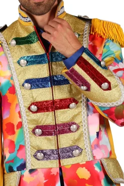 Carnavalsjas Color Paint Splatters heren