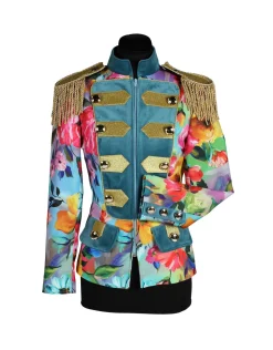Carnavalsjas Color Queen Flowers dames