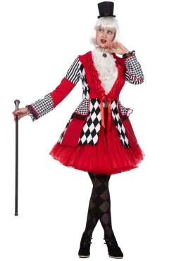 Carnavalsjas Ruiten zwart wit rood Dames