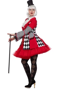 Carnavalsjas Ruiten zwart wit rood Dames