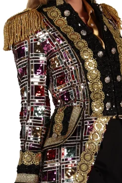 Carnavalsjas Sequin Mirror dames