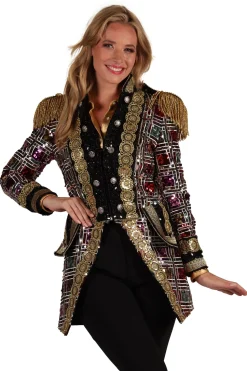 Carnavalsjas Sequin Mirror dames