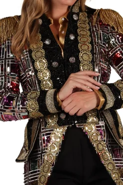 Carnavalsjas Sequin Mirror dames