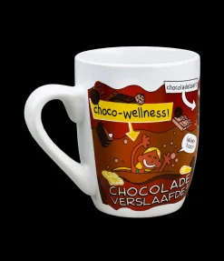 Cartoon mok - Chocolade verslaafde