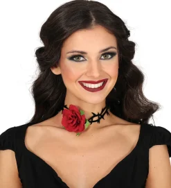 Choker Roos met doorns