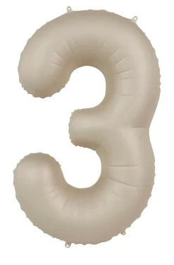Cijfer ballon Creamy Latte 86cm