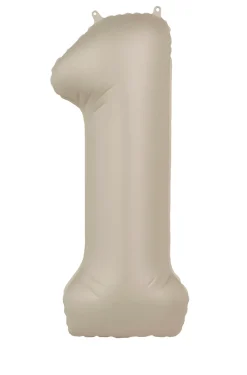 Cijfer ballon Creamy Latte 86cm