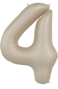 Cijfer ballon Creamy Latte 86cm