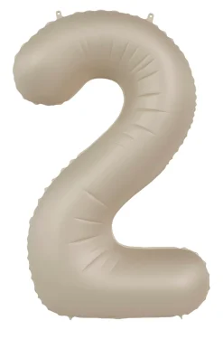 Cijfer ballon Creamy Latte 86cm