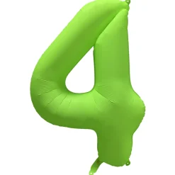 Cijfer ballon Neon Groen 86cm