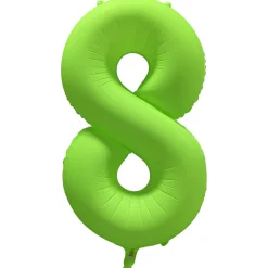 Cijfer ballon Neon Groen 86cm