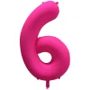 Cijfer ballon Neon Roze 86cm