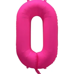 Cijfer ballon Neon Roze 86cm