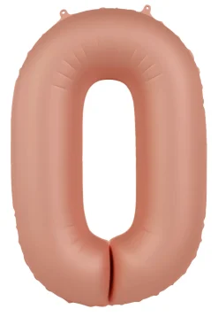 Cijfer ballon Vintage Rose 86cm