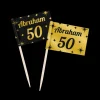 Cocktailprikkers classy Abraham 50