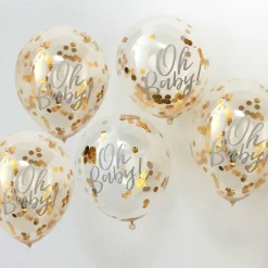 Confetti ballonnen Oh Baby 5st